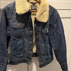 Colin's Denim Jacket with Faux Fur Collar